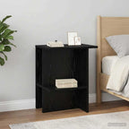 vidaXL Couchtisch 2 pcs Schwarze Eiche 40 x 30 x 49 cm Holzwerkstoff
