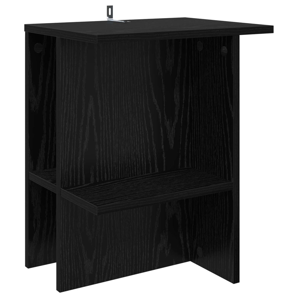 vidaXL Couchtisch 2 pcs Schwarze Eiche 40 x 30 x 49 cm Holzwerkstoff