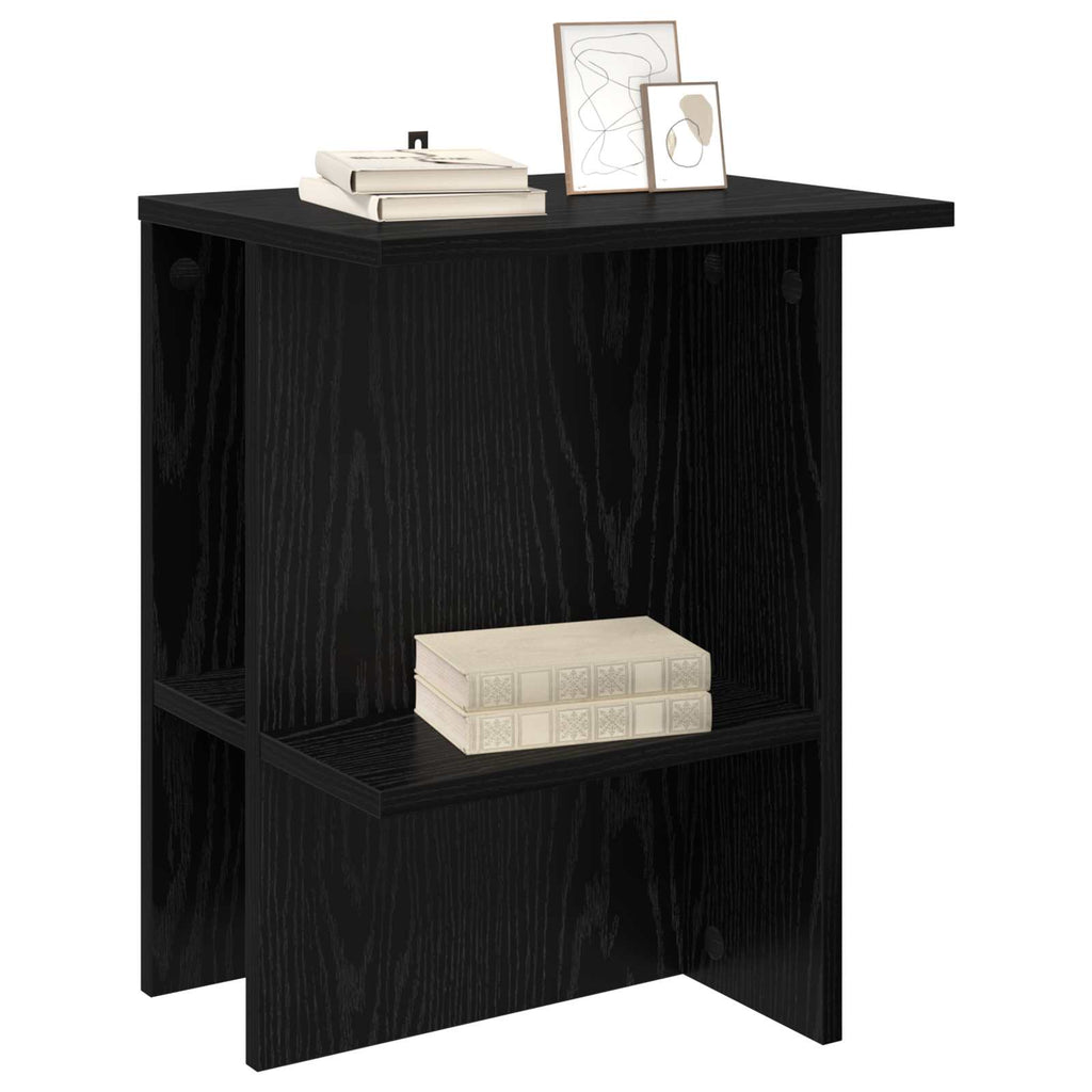 vidaXL Couchtisch 2 pcs Schwarze Eiche 40 x 30 x 49 cm Holzwerkstoff