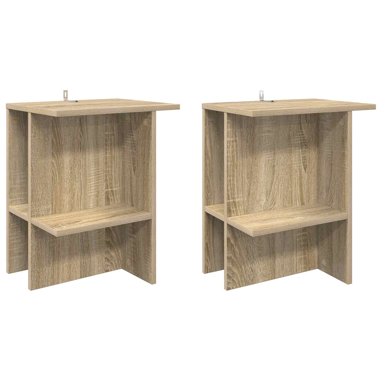 vidaXL Couchtisch 2 pcs Sonoma-Eiche 40 x 30 x 49 cm Holzwerkstoff