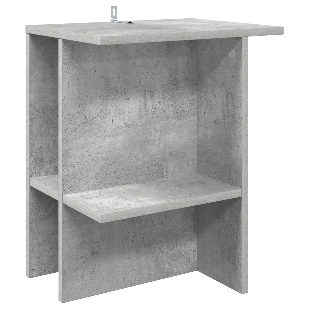 vidaXL Couchtisch 2 pcs Betongrau 40 x 30 x 49 cm Holzwerkstoff