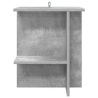 vidaXL Couchtisch 2 pcs Betongrau 40 x 30 x 49 cm Holzwerkstoff