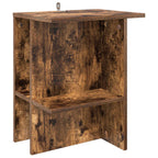 vidaXL Couchtisch 2 pcs Geräucherte Eiche 40 x 30 x 49 cm