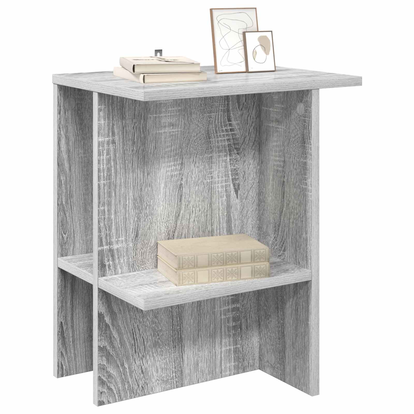 vidaXL Couchtisch 2 pcs Graues Sonoma 40 x 30 x 49 cm Holzwerkstoff