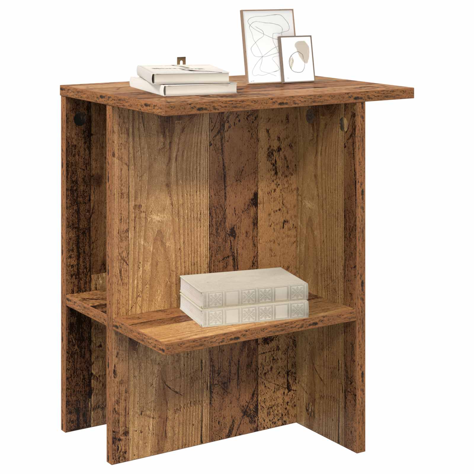 vidaXL Couchtisch 2 pcs Altholz 40 x 30 x 49 cm Holzwerkstoff