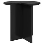 vidaXL Beistelltisch 2 pcs Schwarze Eiche Ø 39 x 38 cm Holzwerkstoff