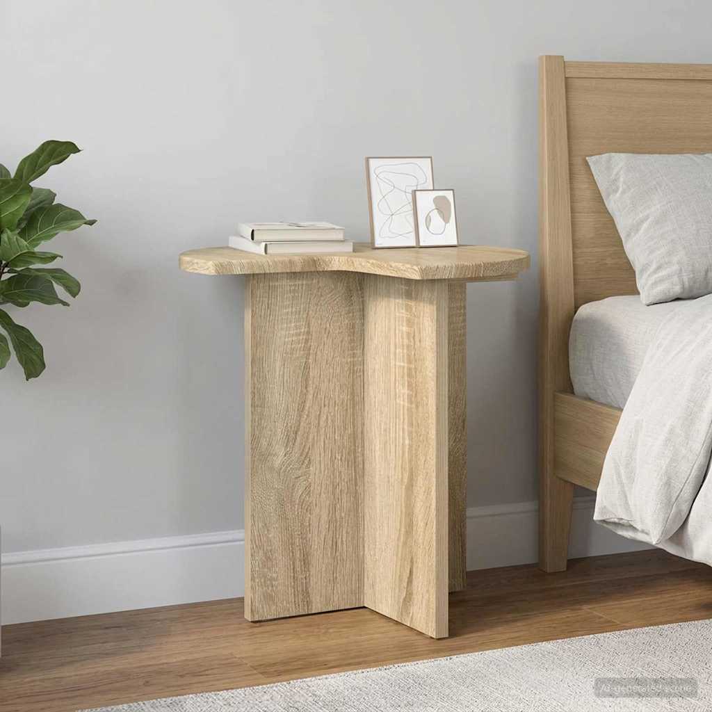 vidaXL Beistelltisch 2 pcs Sonoma-Eiche Ø 39 x 38 cm Holzwerkstoff