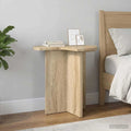 vidaXL Beistelltisch 2 pcs Sonoma-Eiche Ø 39 x 38 cm Holzwerkstoff