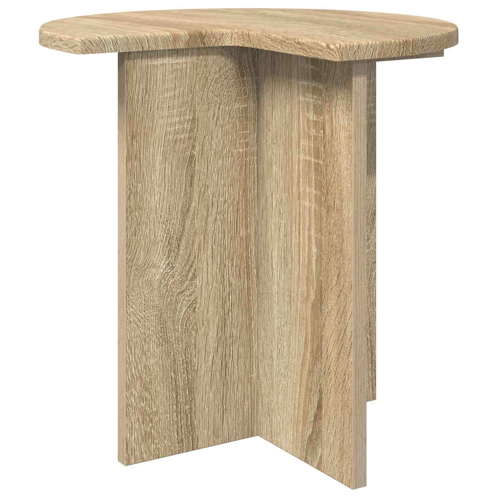 vidaXL Beistelltisch 2 pcs Sonoma-Eiche Ø 39 x 38 cm Holzwerkstoff