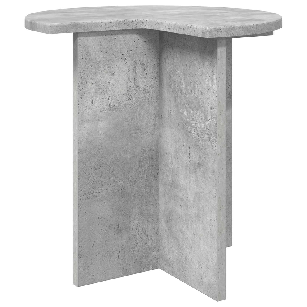 vidaXL Beistelltisch mit Speicher Betongrau Ø 39 x 38 cm Holzwerkstoff