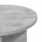 vidaXL Beistelltisch 2 pcs Betongrau Ø 39 x 38 cm Holzwerkstoff