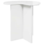 vidaXL Beistelltisch 2 pcs Hochglanz Weiß Ø 39 x 38 cm Holzwerkstoff