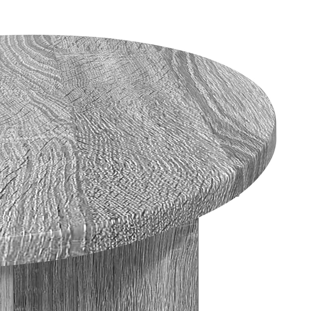 vidaXL Beistelltisch 2 pcs Graues Sonoma Ø 39 x 38 cm Holzwerkstoff