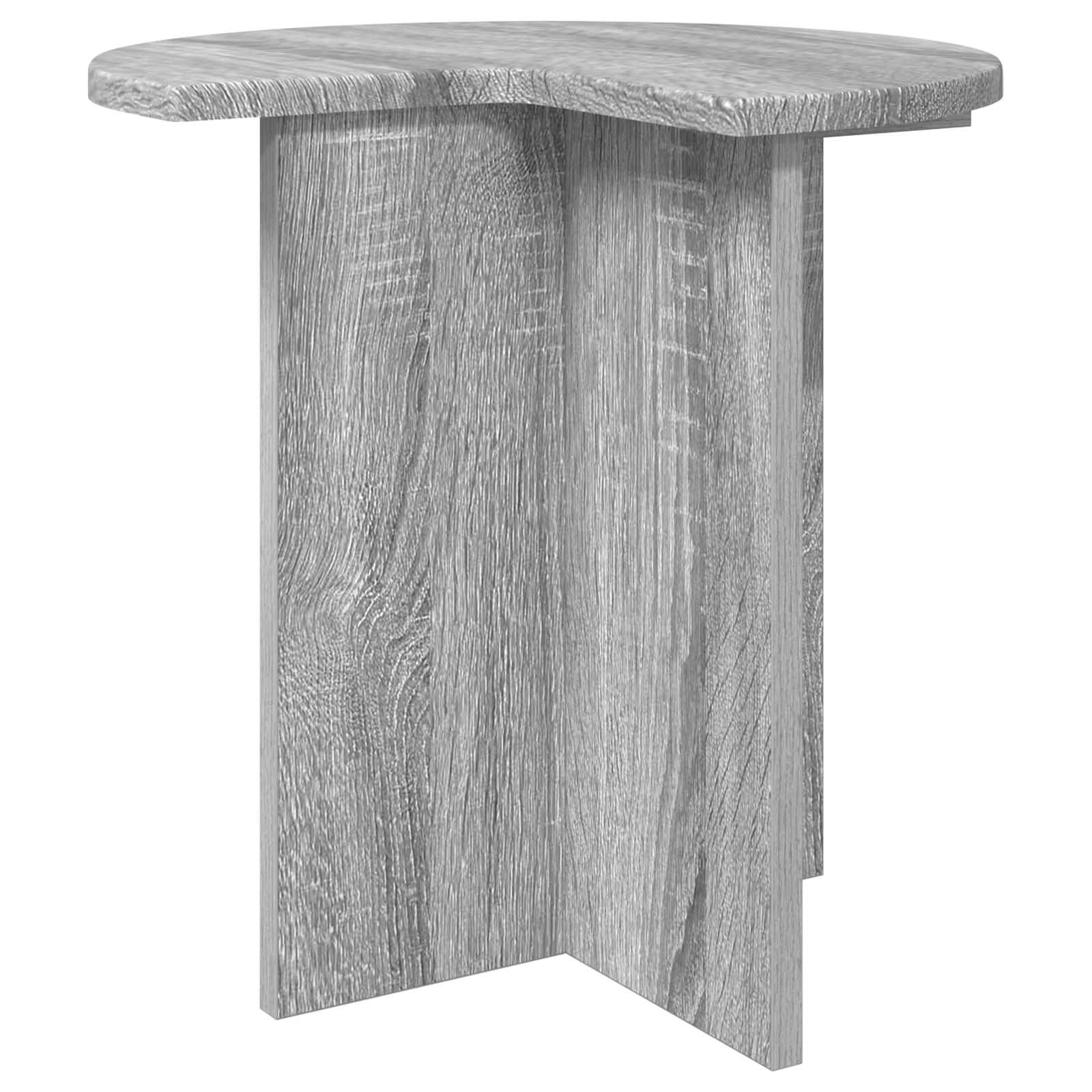 vidaXL Beistelltisch 2 pcs Graues Sonoma Ø 39 x 38 cm Holzwerkstoff