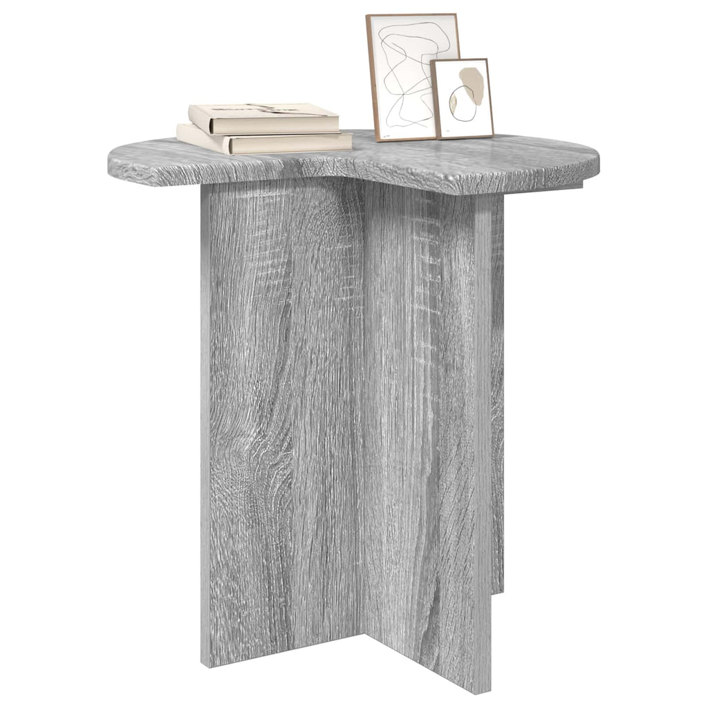vidaXL Beistelltisch 2 pcs Graues Sonoma Ø 39 x 38 cm Holzwerkstoff