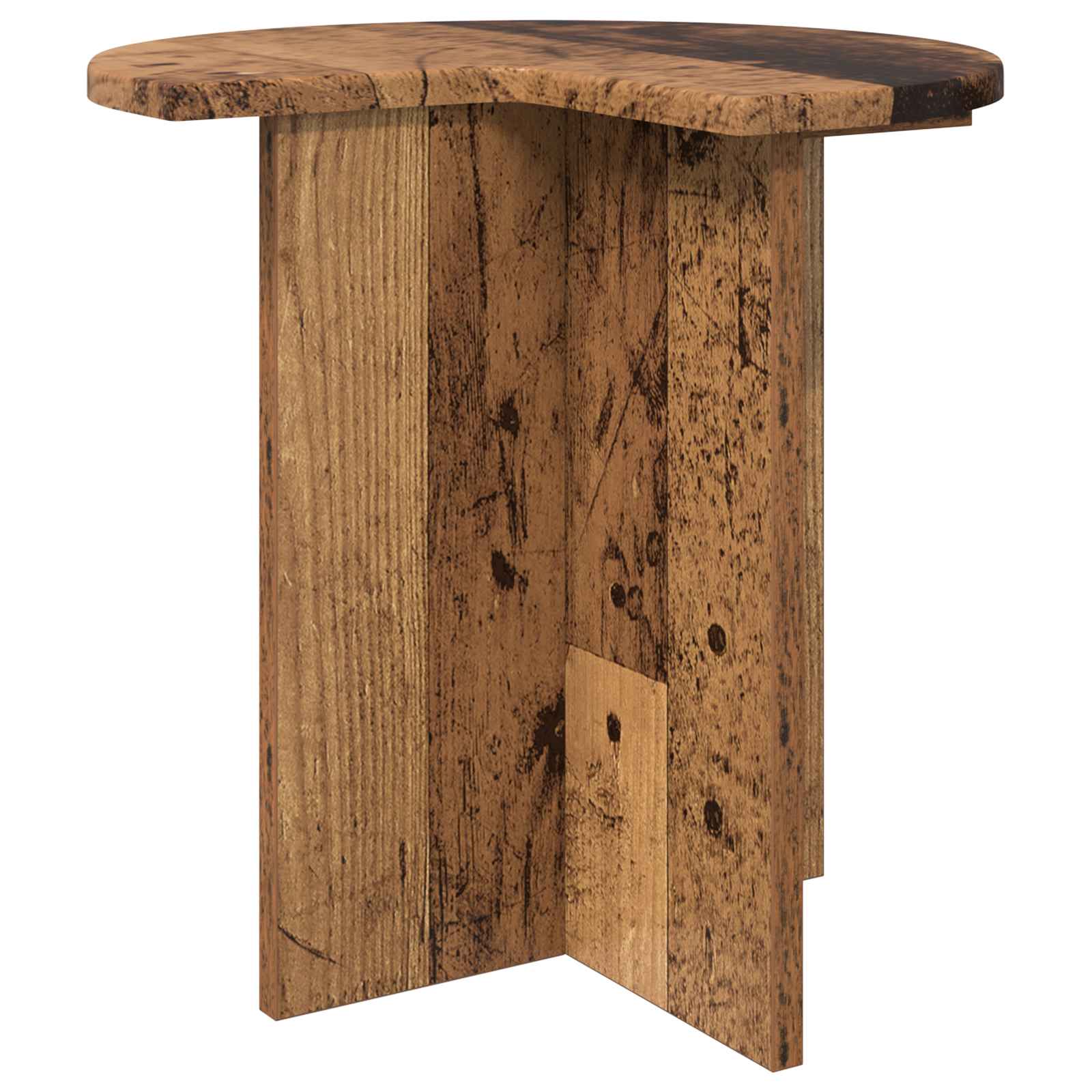 vidaXL Beistelltisch 2 pcs Altholz Ø 39 x 38 cm Holzwerkstoff