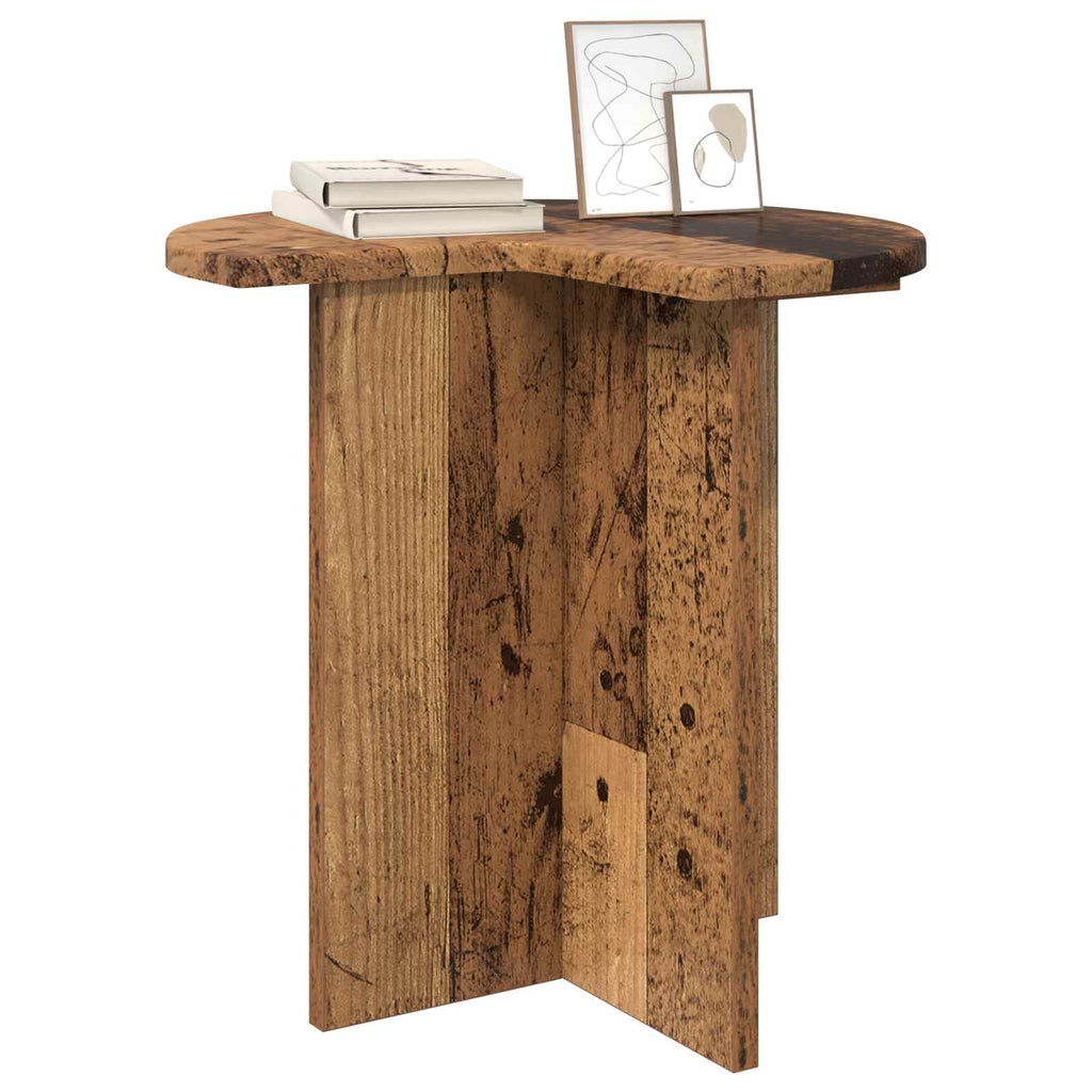 vidaXL Beistelltisch 2 pcs Altholz Ø 39 x 38 cm Holzwerkstoff