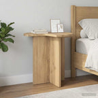 vidaXL Beistelltisch 2 pcs Artisan-Eiche Ø 39 x 38 cm Holzwerkstoff