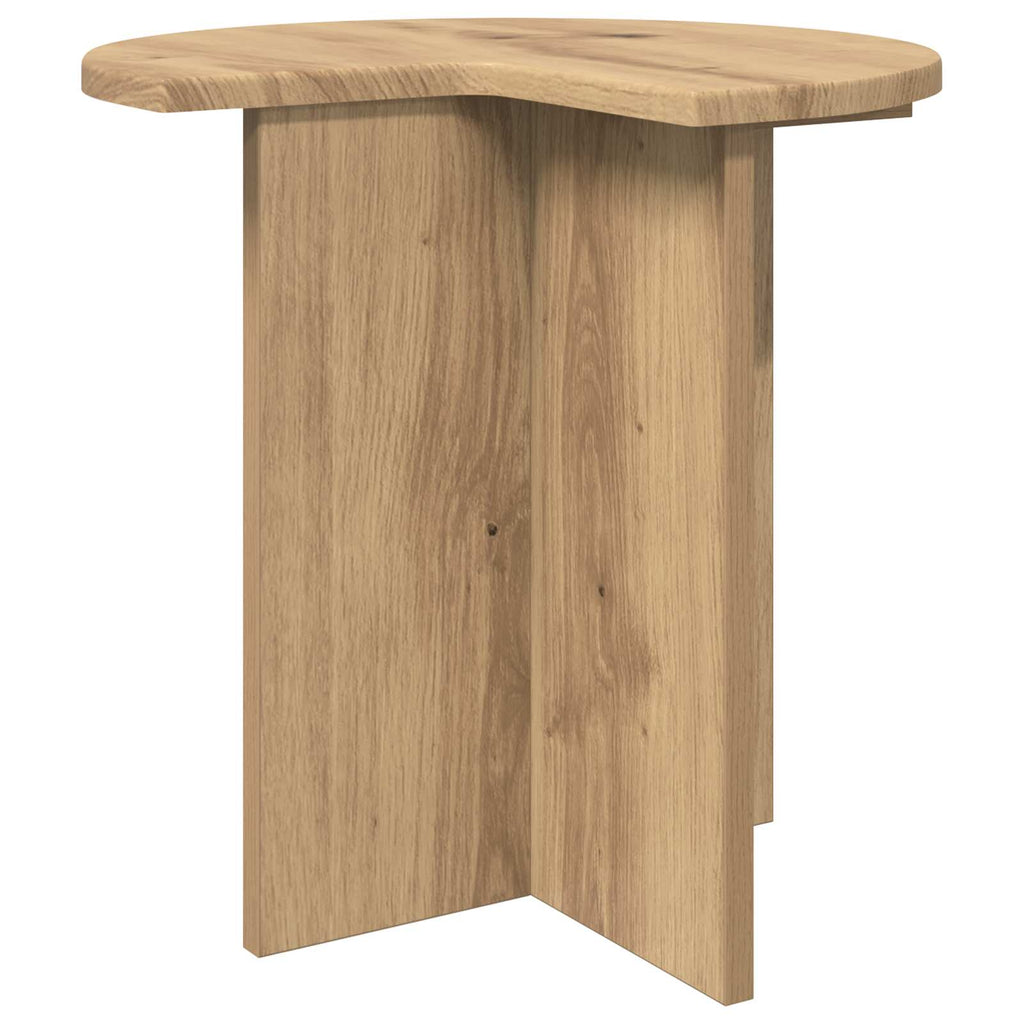 vidaXL Beistelltisch 2 pcs Artisan-Eiche Ø 39 x 38 cm Holzwerkstoff
