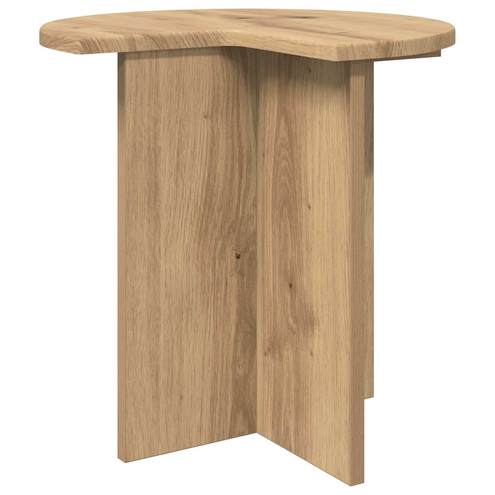 vidaXL Beistelltisch 2 pcs Artisan-Eiche Ø 39 x 38 cm Holzwerkstoff
