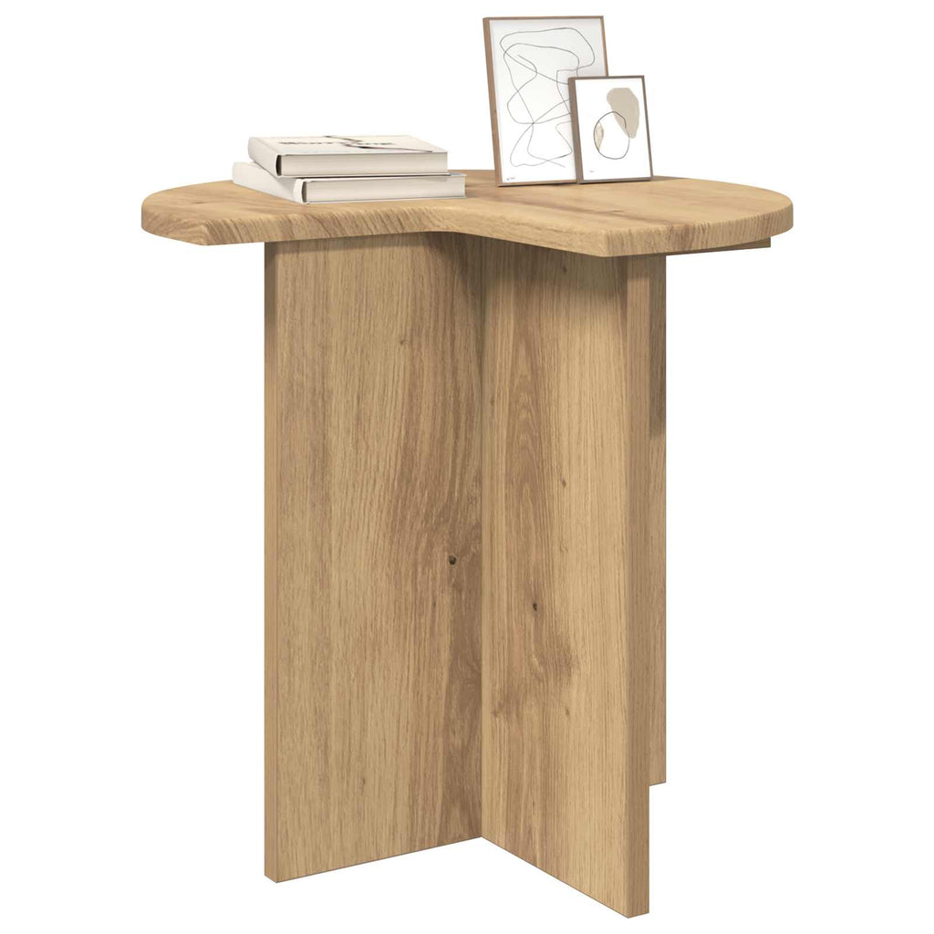 vidaXL Beistelltisch 2 pcs Artisan-Eiche Ø 39 x 38 cm Holzwerkstoff