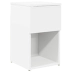 vidaXL Bettschrank Weiß 29 x 31,5 x 49 cm Holzwerkstoff