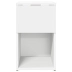 vidaXL Bettschrank Weiß 29 x 31,5 x 49 cm Holzwerkstoff