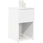 vidaXL Bettschrank Weiß 29 x 31,5 x 49 cm Holzwerkstoff