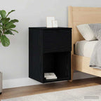 vidaXL Bettschrank 2 pcs Schwarze Eiche 29 x 31,5 x 49 cm