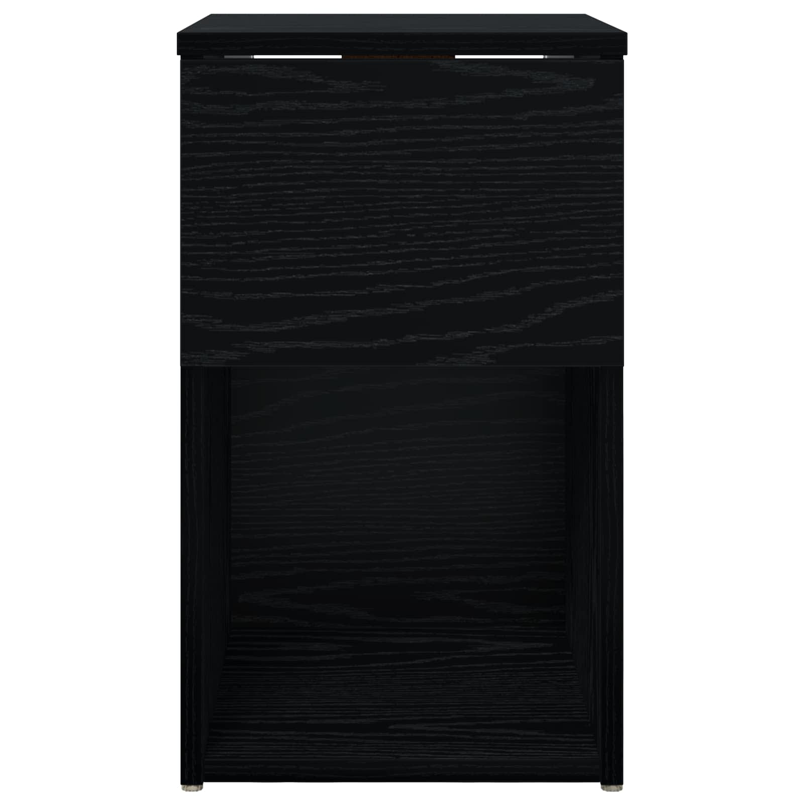 vidaXL Bettschrank Schwarze Eiche 29 x 31,5 x 49 cm Holzwerkstoff