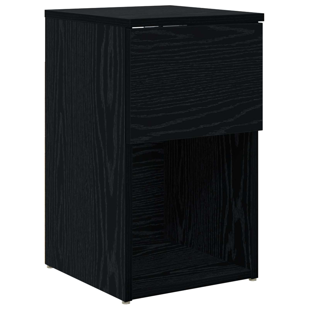 vidaXL Bettschrank 2 pcs Schwarze Eiche 29 x 31,5 x 49 cm