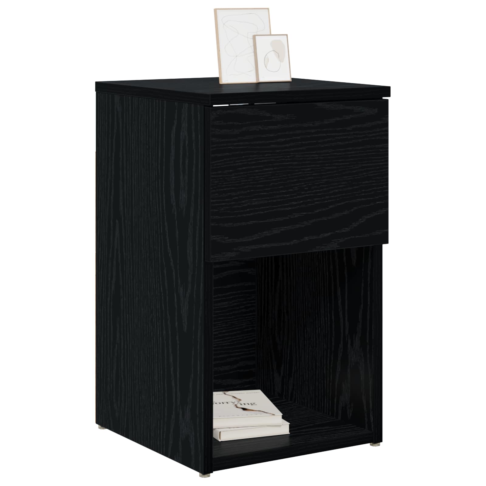 vidaXL Bettschrank 2 pcs Schwarze Eiche 29 x 31,5 x 49 cm