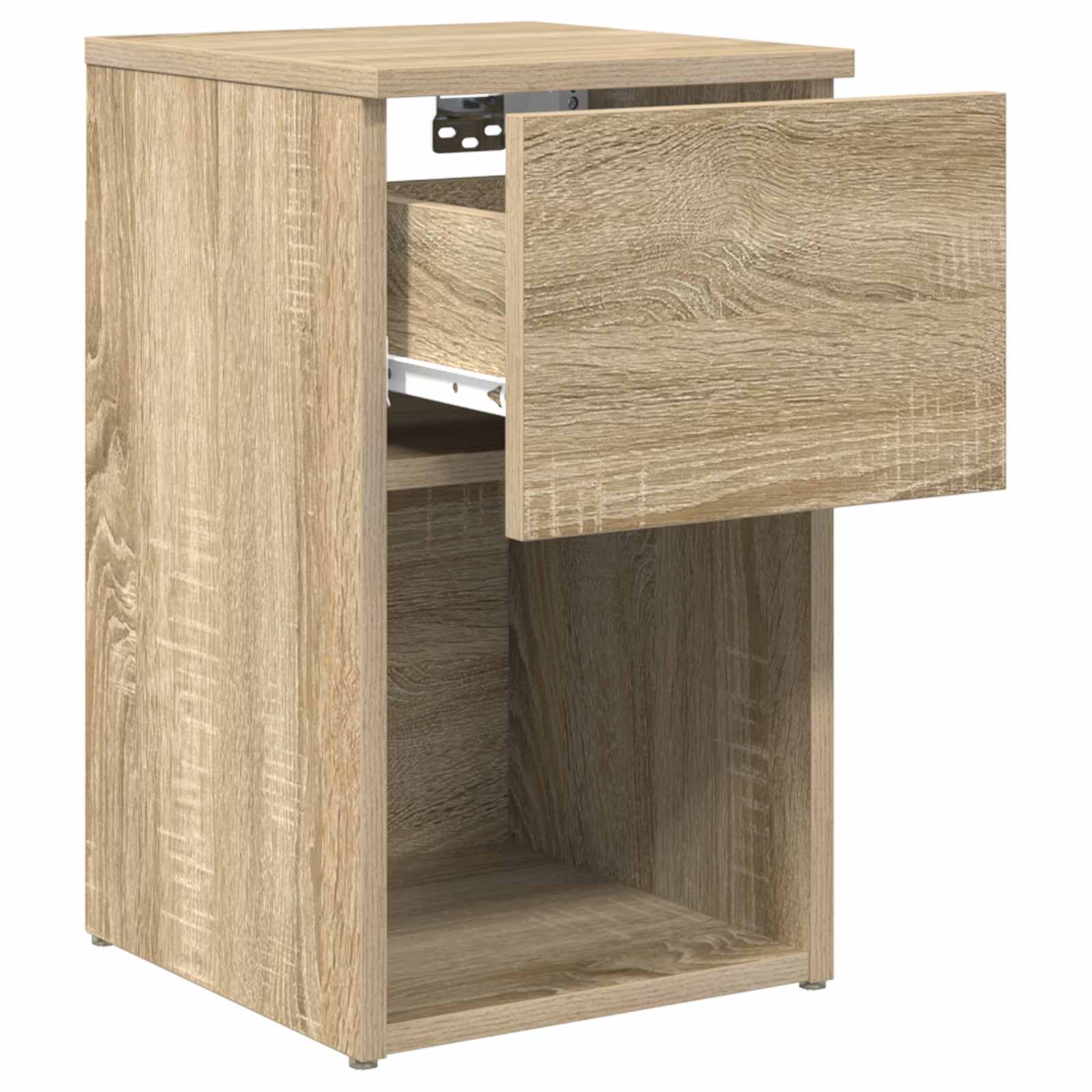 vidaXL Bettschrank Sonoma-Eiche 29 x 31,5 x 49 cm Holzwerkstoff