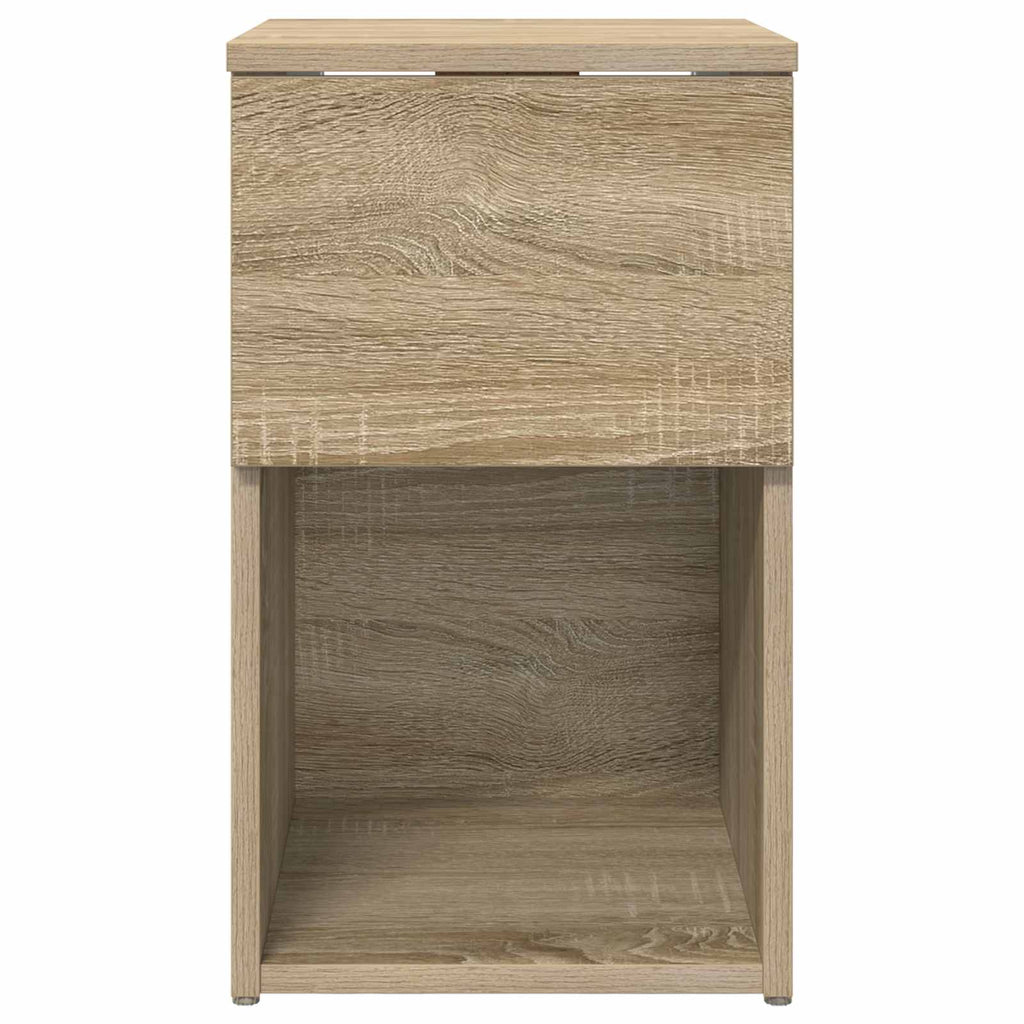 vidaXL Bettschrank Sonoma-Eiche 29 x 31,5 x 49 cm Holzwerkstoff