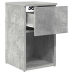 vidaXL Bettschrank Betongrau 29 x 31,5 x 49 cm Holzwerkstoff