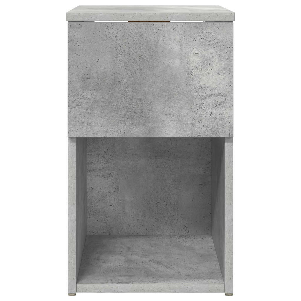 vidaXL Bettschrank Betongrau 29 x 31,5 x 49 cm Holzwerkstoff