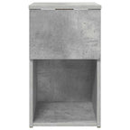 vidaXL Bettschrank Betongrau 29 x 31,5 x 49 cm Holzwerkstoff