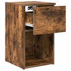 vidaXL Bettschrank Geräucherte Eiche 29 x 31,5 x 49 cm Holzwerkstoff