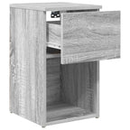 vidaXL Bettschrank Graues Sonoma 29 x 31,5 x 49 cm Holzwerkstoff