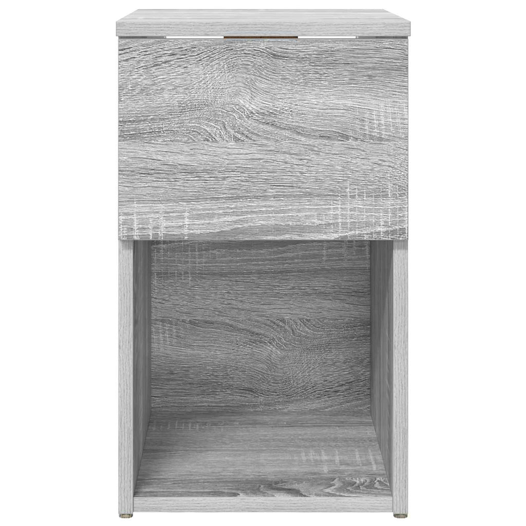 vidaXL Bettschrank Graues Sonoma 29 x 31,5 x 49 cm Holzwerkstoff