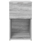 vidaXL Bettschrank Graues Sonoma 29 x 31,5 x 49 cm Holzwerkstoff