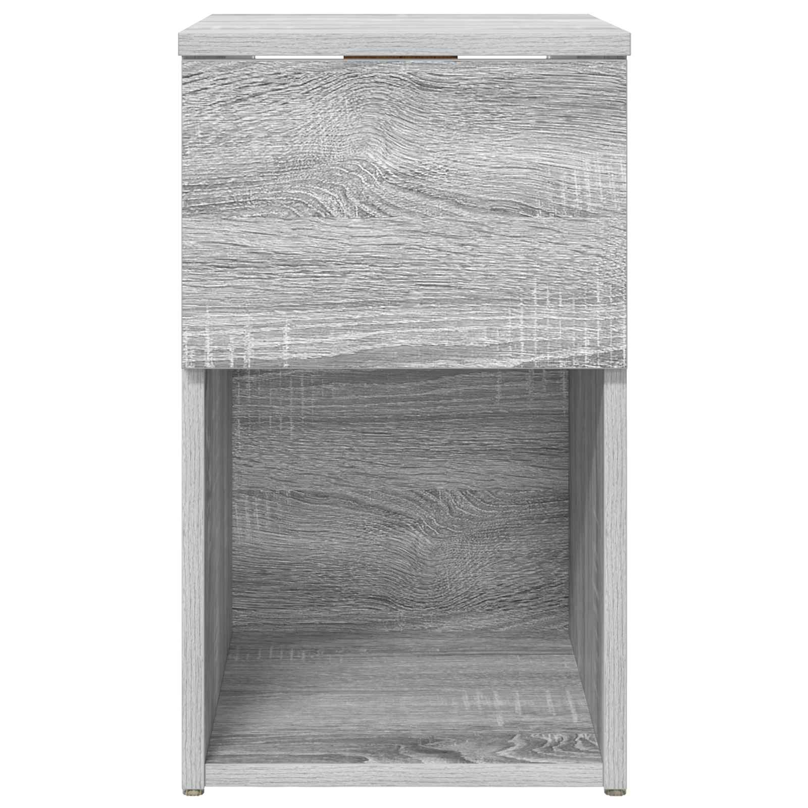 vidaXL Bettschrank Graues Sonoma 29 x 31,5 x 49 cm Holzwerkstoff
