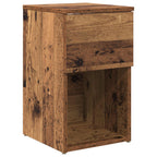 vidaXL Bettschrank Altholz 29 x 31,5 x 49 cm Holzwerkstoff
