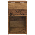 vidaXL Bettschrank Altholz 29 x 31,5 x 49 cm Holzwerkstoff