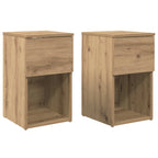 vidaXL Bettschrank 2 pcs Artisan-Eiche 29 x 31,5 x 49 cm Holzwerkstoff