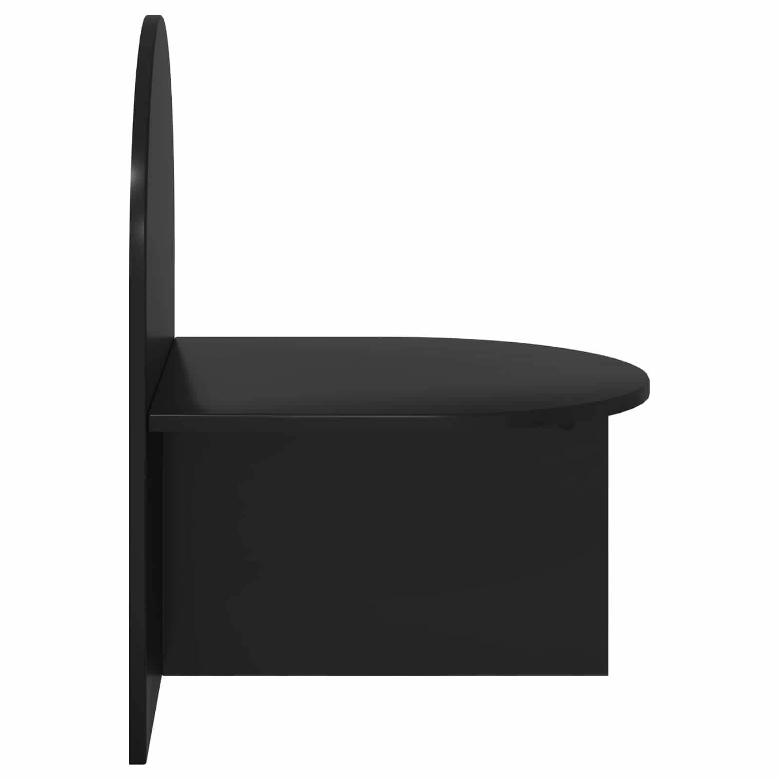vidaXL Nachttisch Schwarze Eiche 48 x 49 x 65 cm Holzwerkstoff