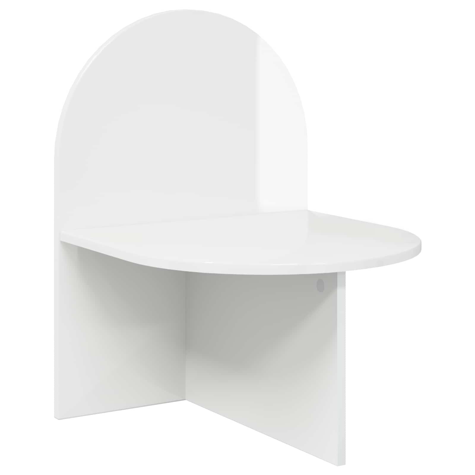 vidaXL Nachttisch 2 pcs Hochglanz Weiß 48 x 49 x 65 cm Holzwerkstoff