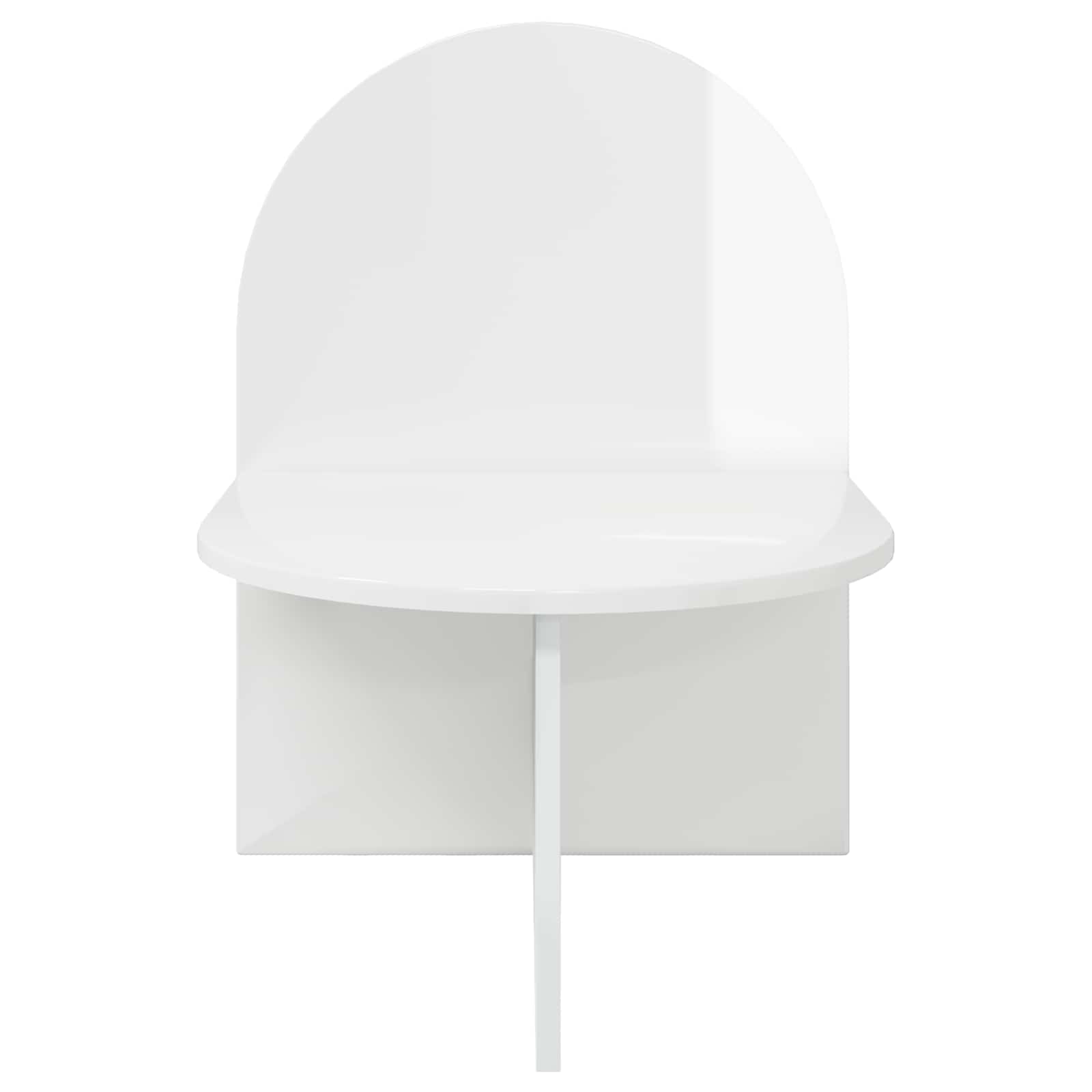 vidaXL Nachttisch 2 pcs Hochglanz Weiß 48 x 49 x 65 cm Holzwerkstoff