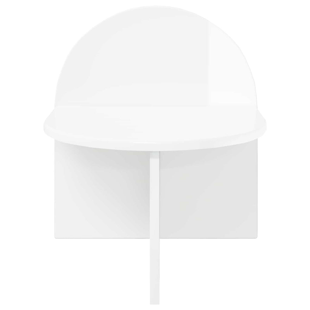 vidaXL Nachttisch 2 pcs Hochglanz Weiß 40 x 35,5 x 45,5 cm