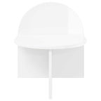 vidaXL Nachttisch 2 pcs Hochglanz Weiß 40 x 35,5 x 45,5 cm